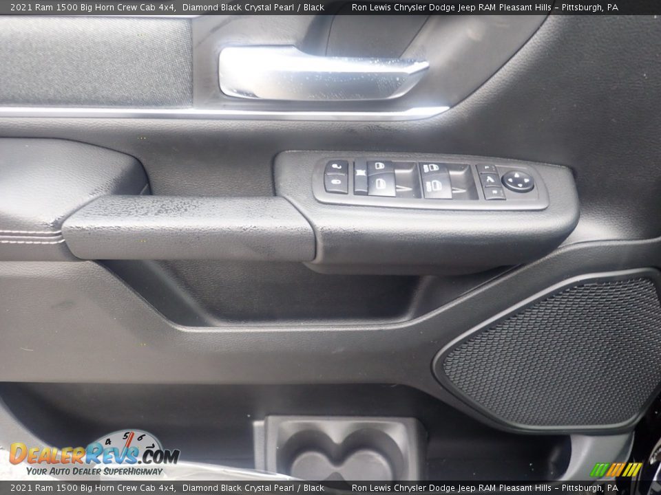 2021 Ram 1500 Big Horn Crew Cab 4x4 Diamond Black Crystal Pearl / Black Photo #11