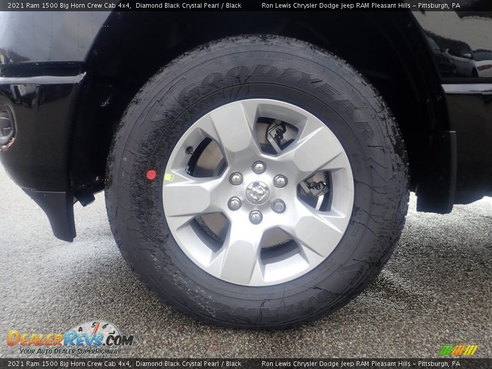2021 Ram 1500 Big Horn Crew Cab 4x4 Diamond Black Crystal Pearl / Black Photo #15