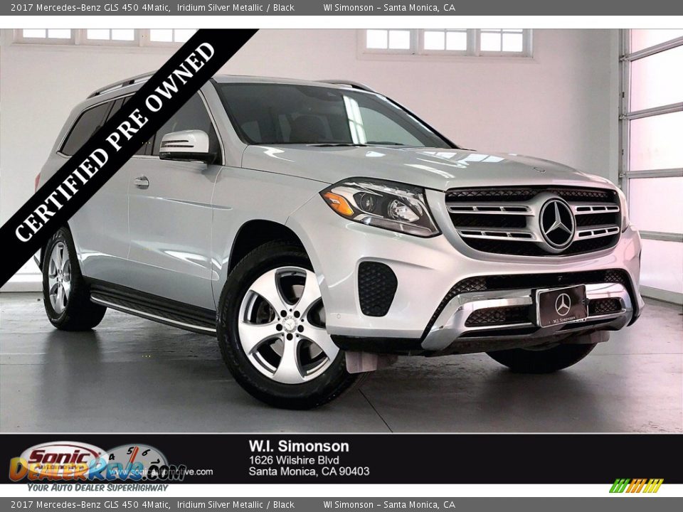 2017 Mercedes-Benz GLS 450 4Matic Iridium Silver Metallic / Black Photo #1