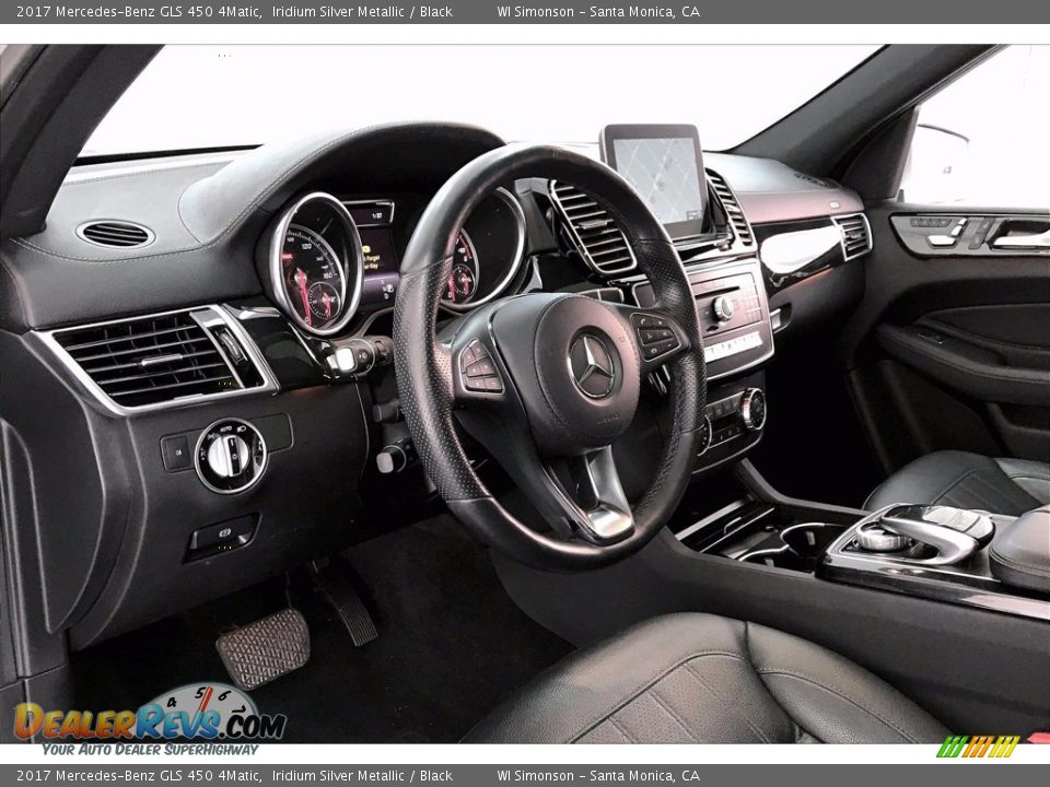 2017 Mercedes-Benz GLS 450 4Matic Iridium Silver Metallic / Black Photo #14