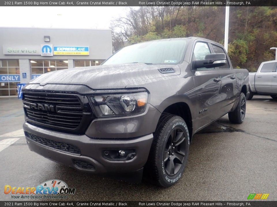 2021 Ram 1500 Big Horn Crew Cab 4x4 Granite Crystal Metallic / Black Photo #1