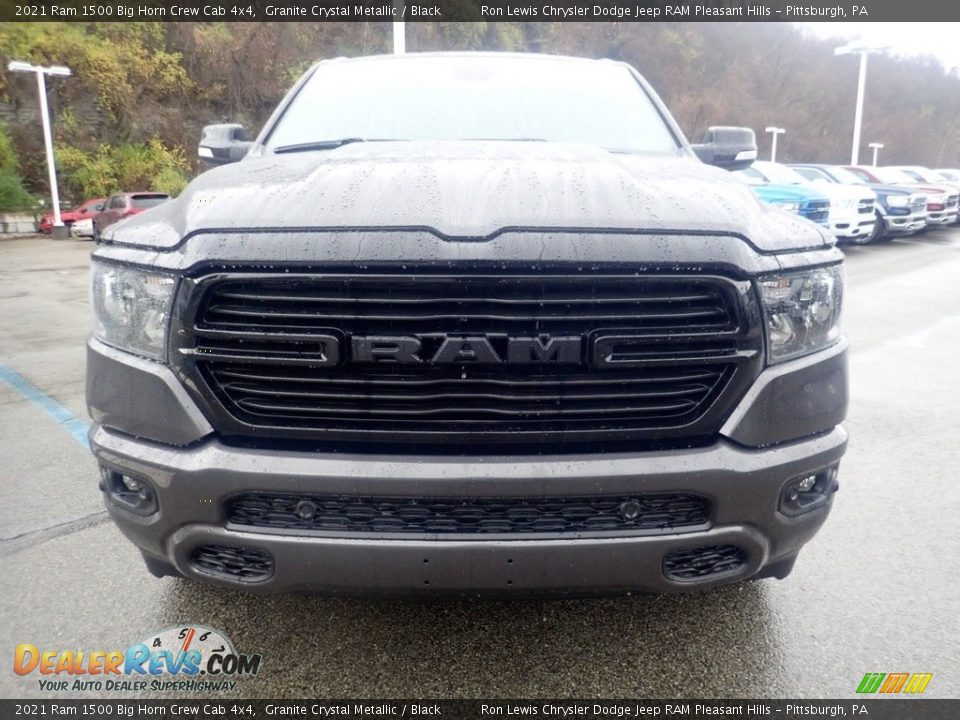 2021 Ram 1500 Big Horn Crew Cab 4x4 Granite Crystal Metallic / Black Photo #2
