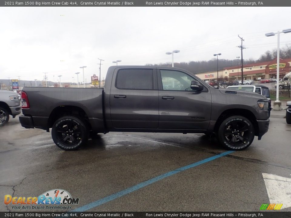 2021 Ram 1500 Big Horn Crew Cab 4x4 Granite Crystal Metallic / Black Photo #4