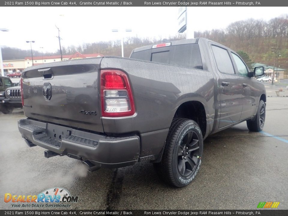2021 Ram 1500 Big Horn Crew Cab 4x4 Granite Crystal Metallic / Black Photo #5