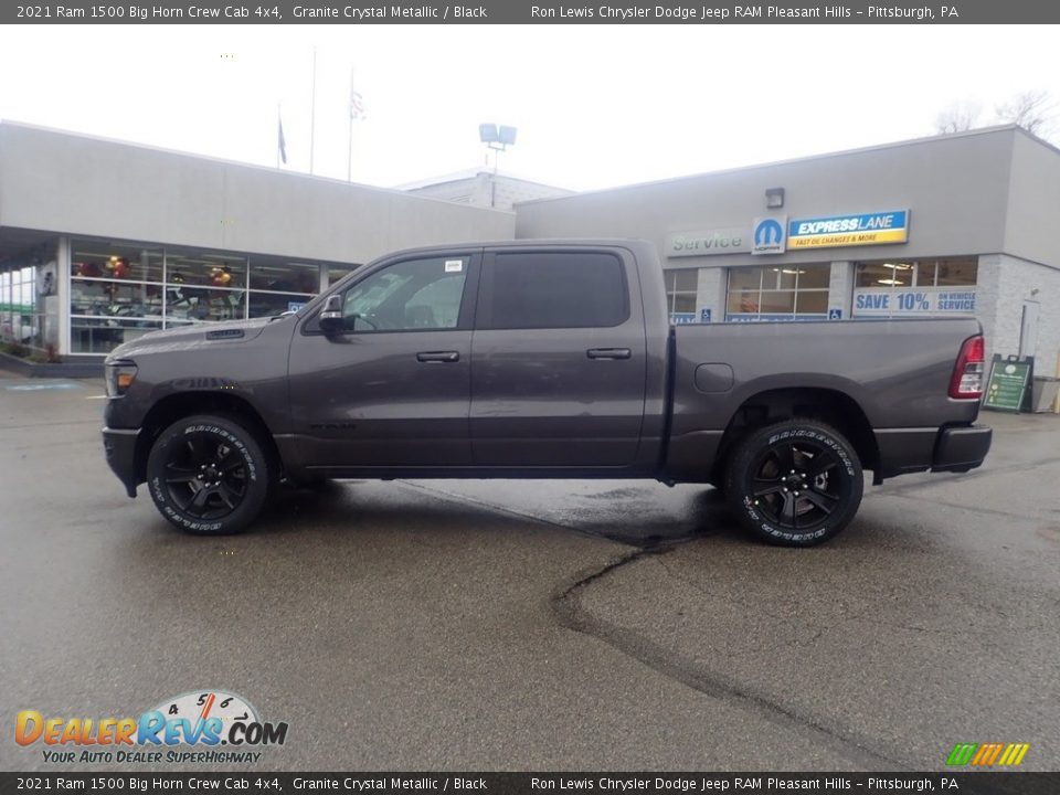2021 Ram 1500 Big Horn Crew Cab 4x4 Granite Crystal Metallic / Black Photo #6