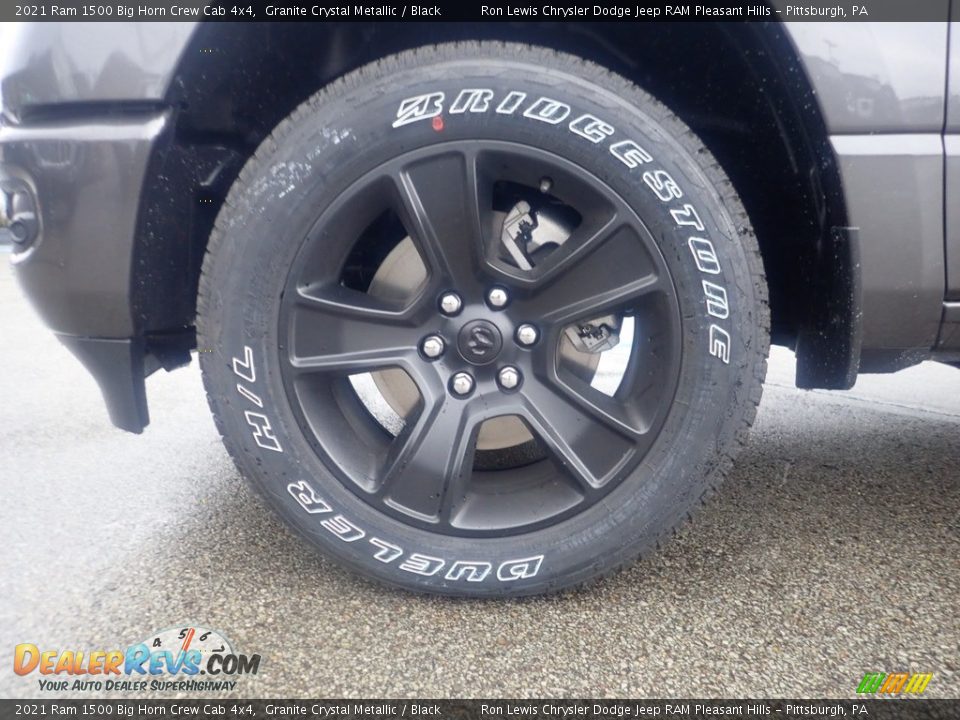 2021 Ram 1500 Big Horn Crew Cab 4x4 Granite Crystal Metallic / Black Photo #15
