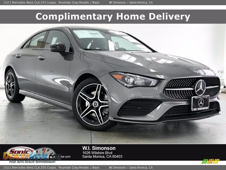 2021 Mercedes-Benz CLA 250 Coupe Mountain Gray Metallic / Black Photo #1