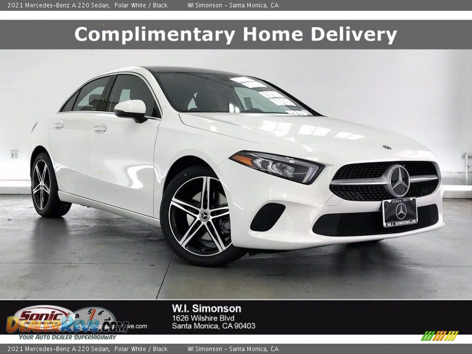 2021 Mercedes-Benz A 220 Sedan Polar White / Black Photo #1