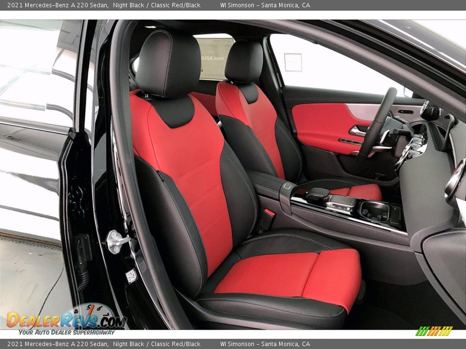 Classic Red/Black Interior - 2021 Mercedes-Benz A 220 Sedan Photo #5