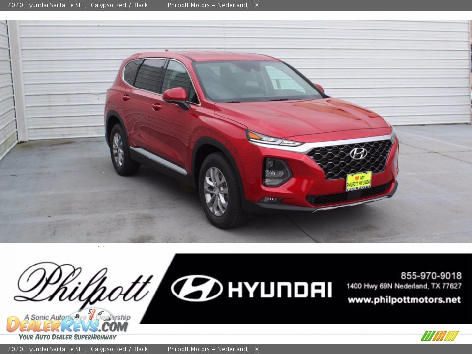 2020 Hyundai Santa Fe SEL Calypso Red / Black Photo #1