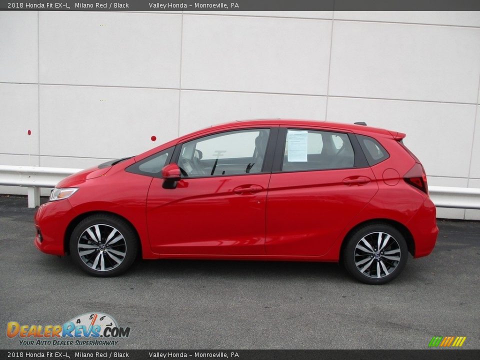 Milano Red 2018 Honda Fit EX-L Photo #2