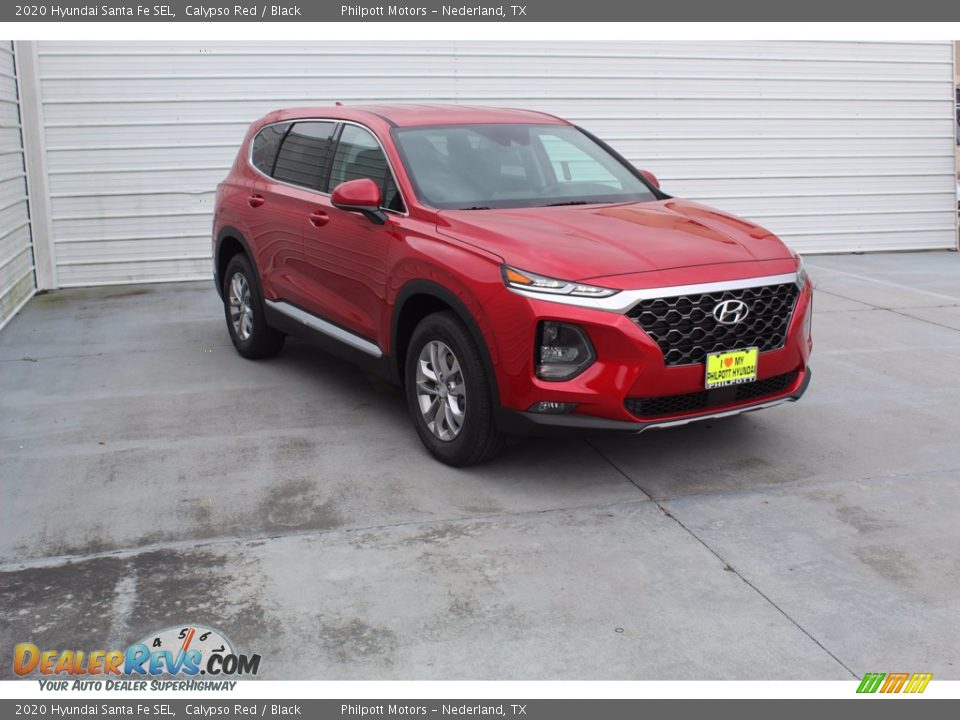 2020 Hyundai Santa Fe SEL Calypso Red / Black Photo #2