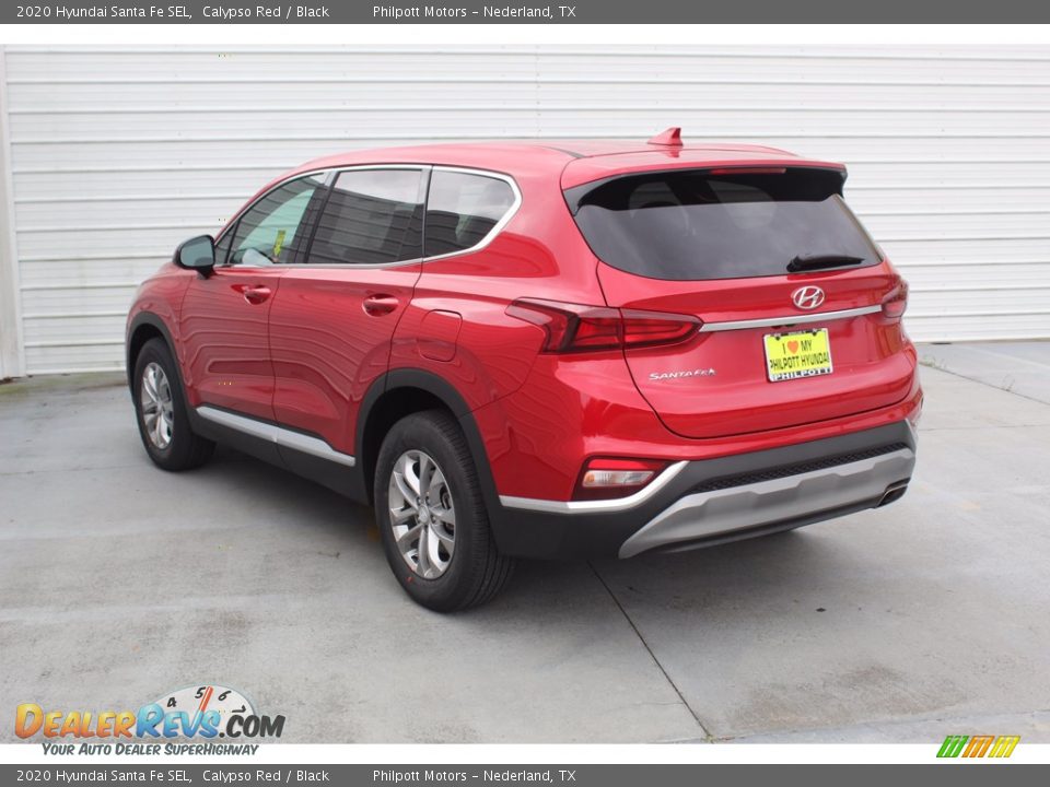 2020 Hyundai Santa Fe SEL Calypso Red / Black Photo #6