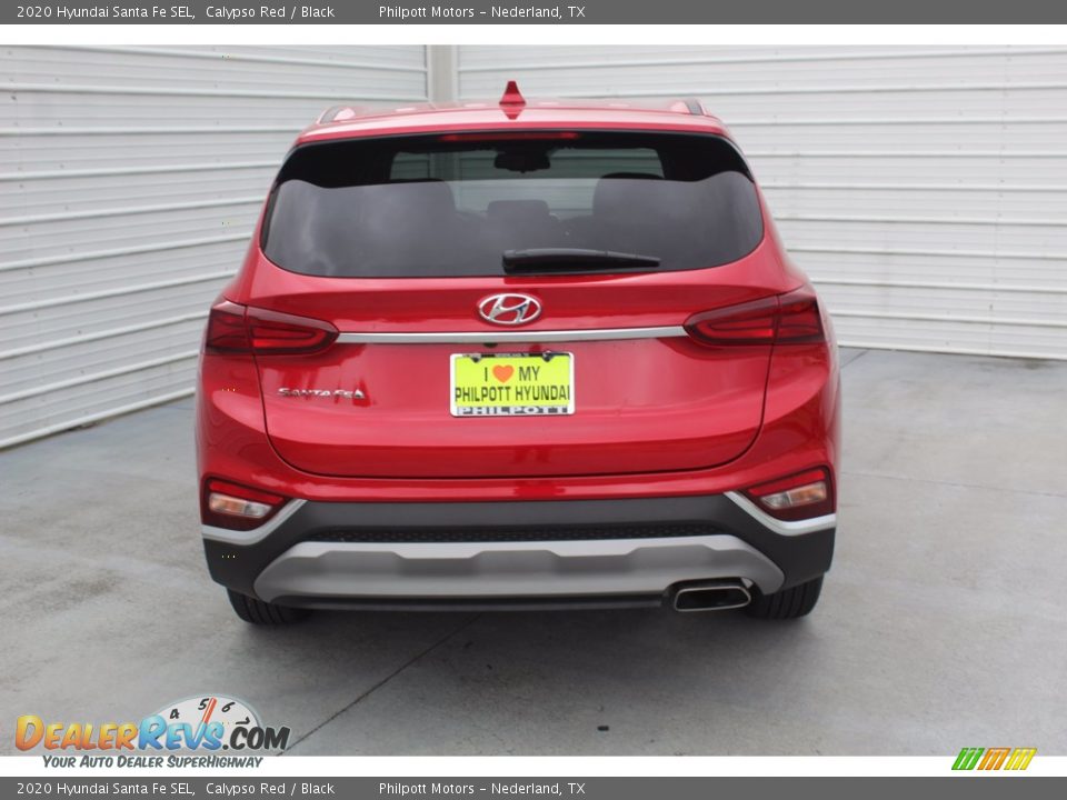 2020 Hyundai Santa Fe SEL Calypso Red / Black Photo #7