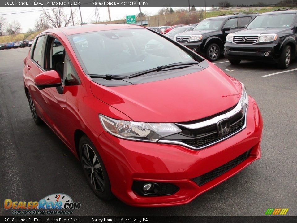 2018 Honda Fit EX-L Milano Red / Black Photo #7