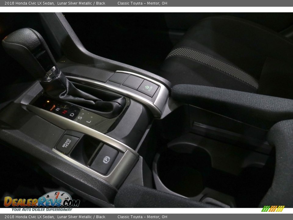 2018 Honda Civic LX Sedan Lunar Silver Metallic / Black Photo #12