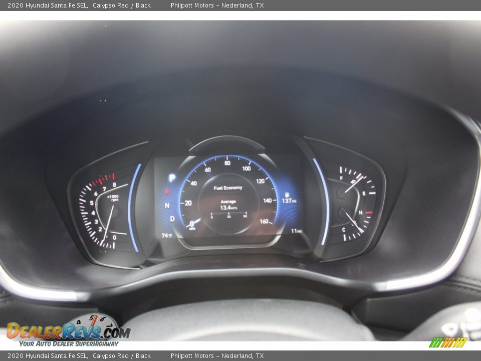 2020 Hyundai Santa Fe SEL Calypso Red / Black Photo #13