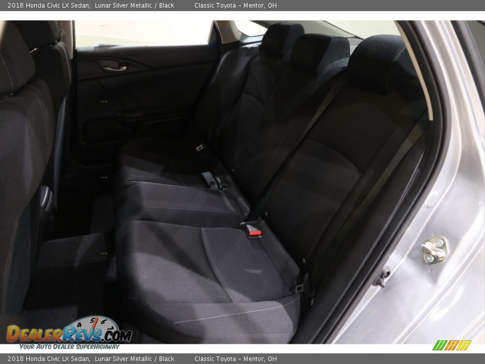 2018 Honda Civic LX Sedan Lunar Silver Metallic / Black Photo #15