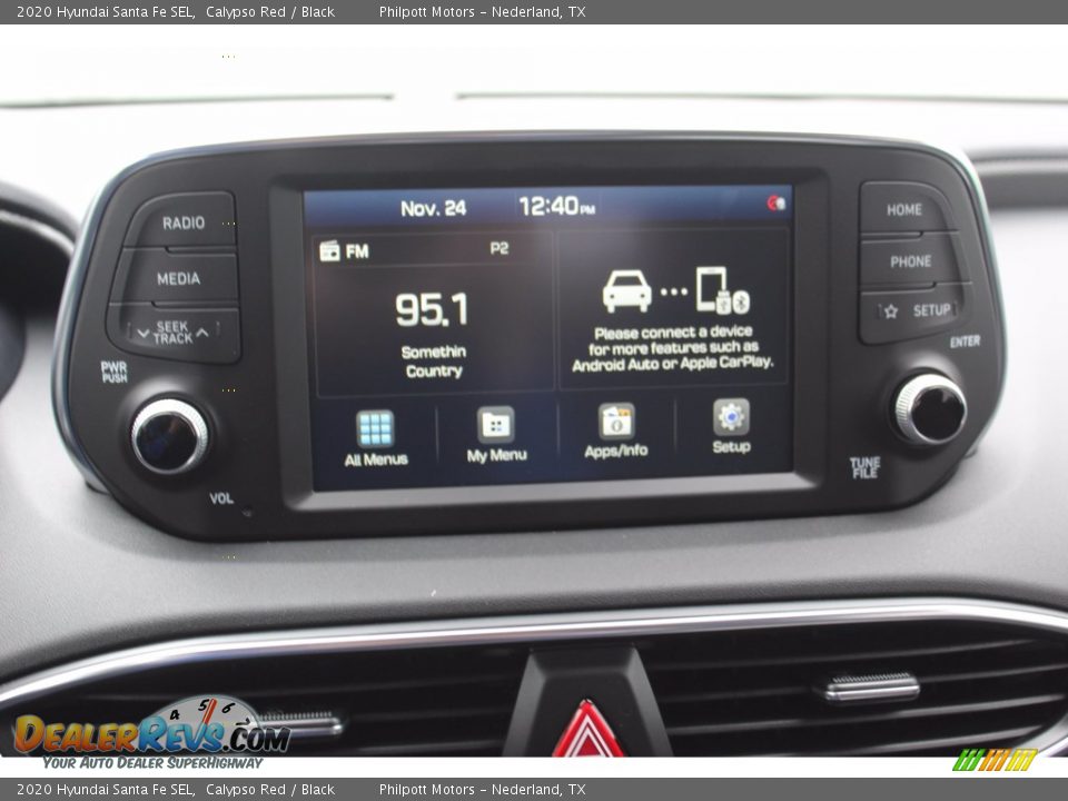 2020 Hyundai Santa Fe SEL Calypso Red / Black Photo #15