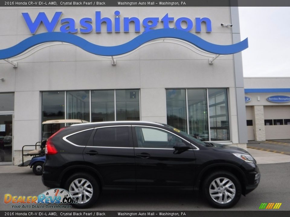 2016 Honda CR-V EX-L AWD Crystal Black Pearl / Black Photo #2
