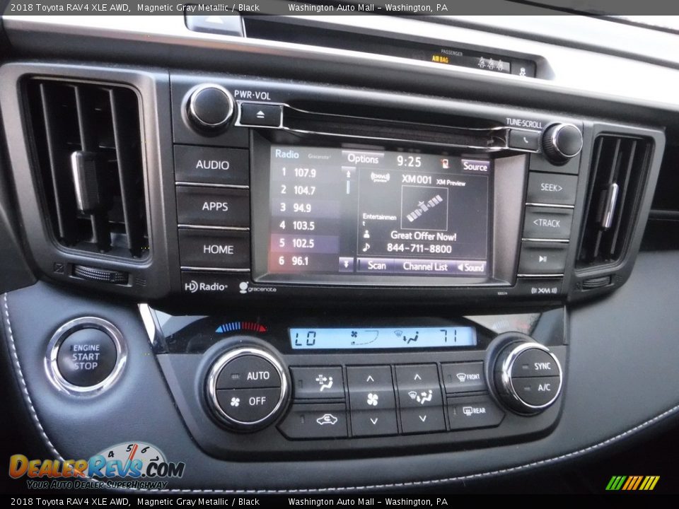2018 Toyota RAV4 XLE AWD Magnetic Gray Metallic / Black Photo #3