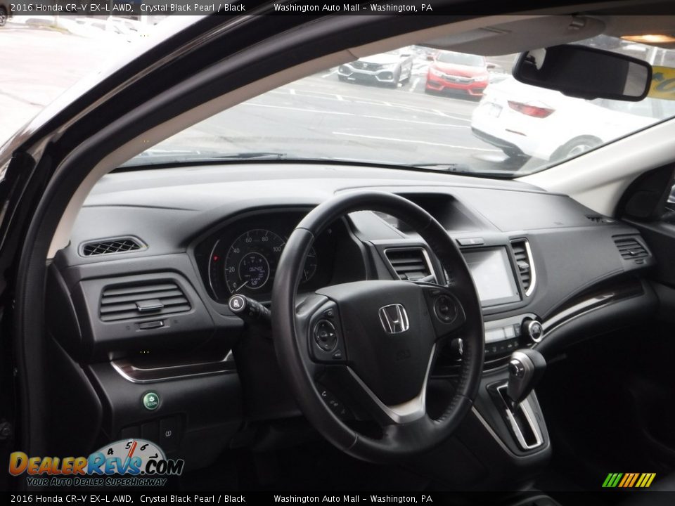 2016 Honda CR-V EX-L AWD Crystal Black Pearl / Black Photo #13