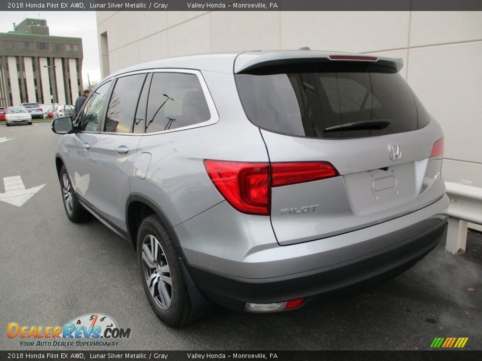 2018 Honda Pilot EX AWD Lunar Silver Metallic / Gray Photo #3