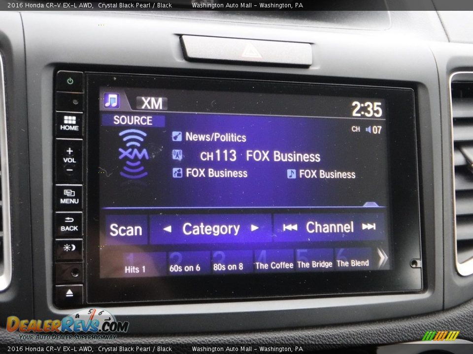2016 Honda CR-V EX-L AWD Crystal Black Pearl / Black Photo #20