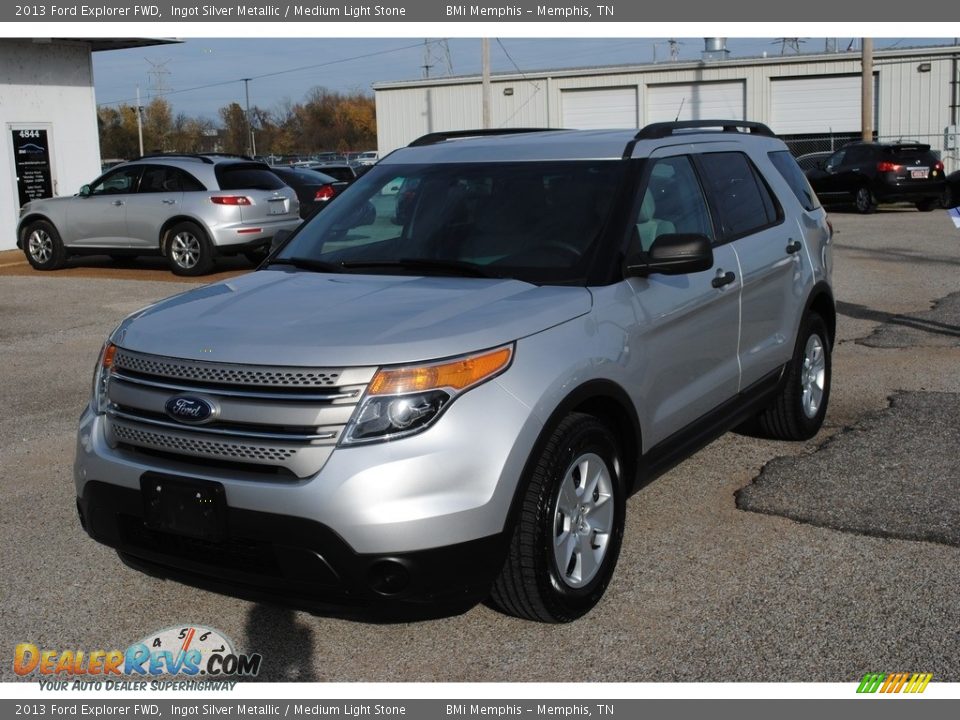 2013 Ford Explorer FWD Ingot Silver Metallic / Medium Light Stone Photo #1