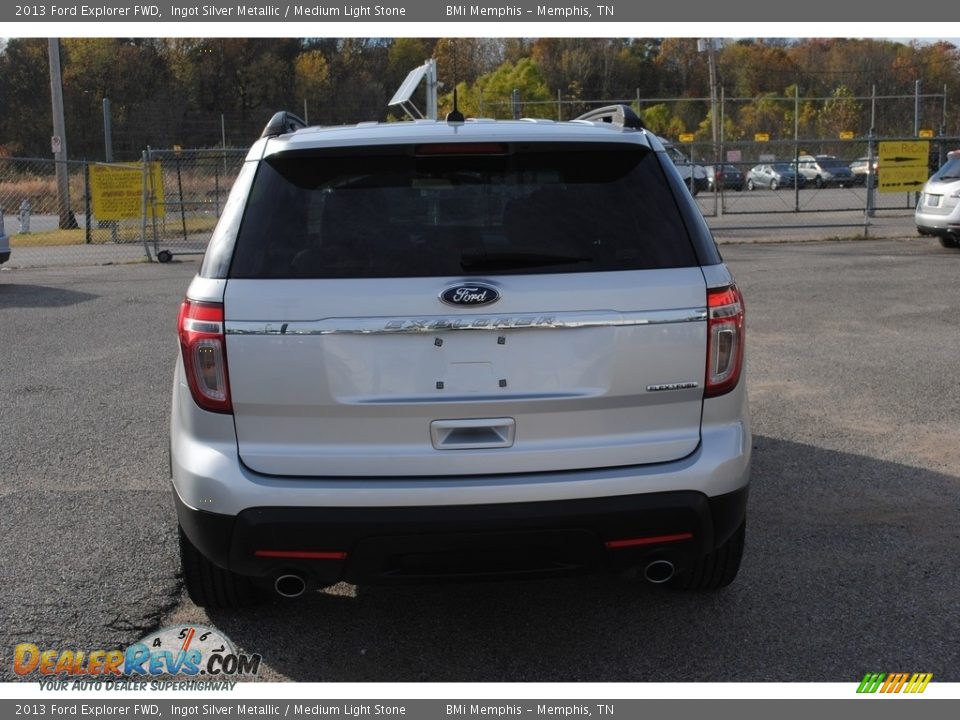 2013 Ford Explorer FWD Ingot Silver Metallic / Medium Light Stone Photo #4