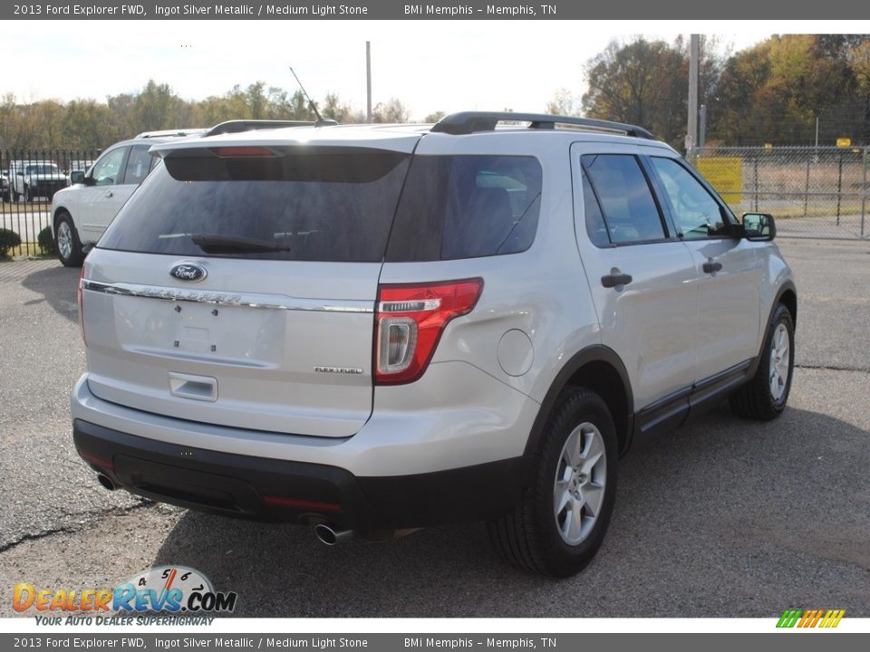 2013 Ford Explorer FWD Ingot Silver Metallic / Medium Light Stone Photo #5