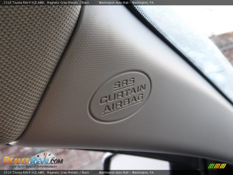 2018 Toyota RAV4 XLE AWD Magnetic Gray Metallic / Black Photo #25