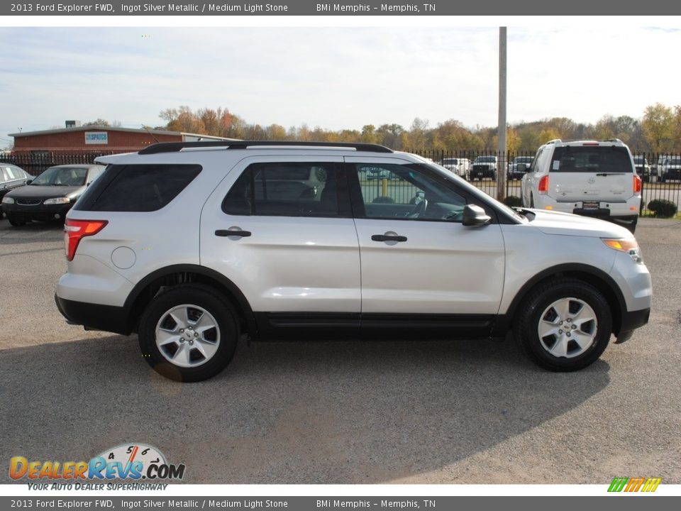 2013 Ford Explorer FWD Ingot Silver Metallic / Medium Light Stone Photo #6