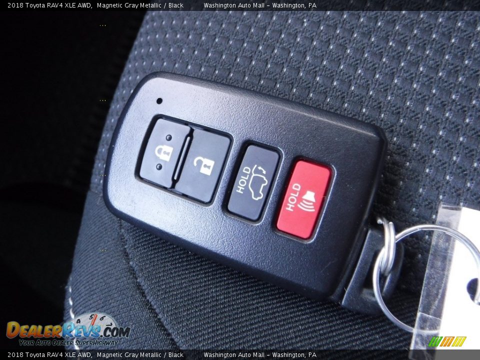 2018 Toyota RAV4 XLE AWD Magnetic Gray Metallic / Black Photo #28