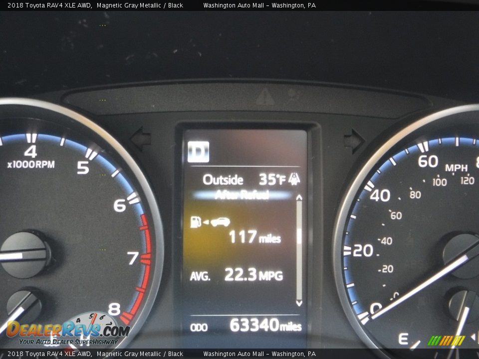 2018 Toyota RAV4 XLE AWD Magnetic Gray Metallic / Black Photo #30