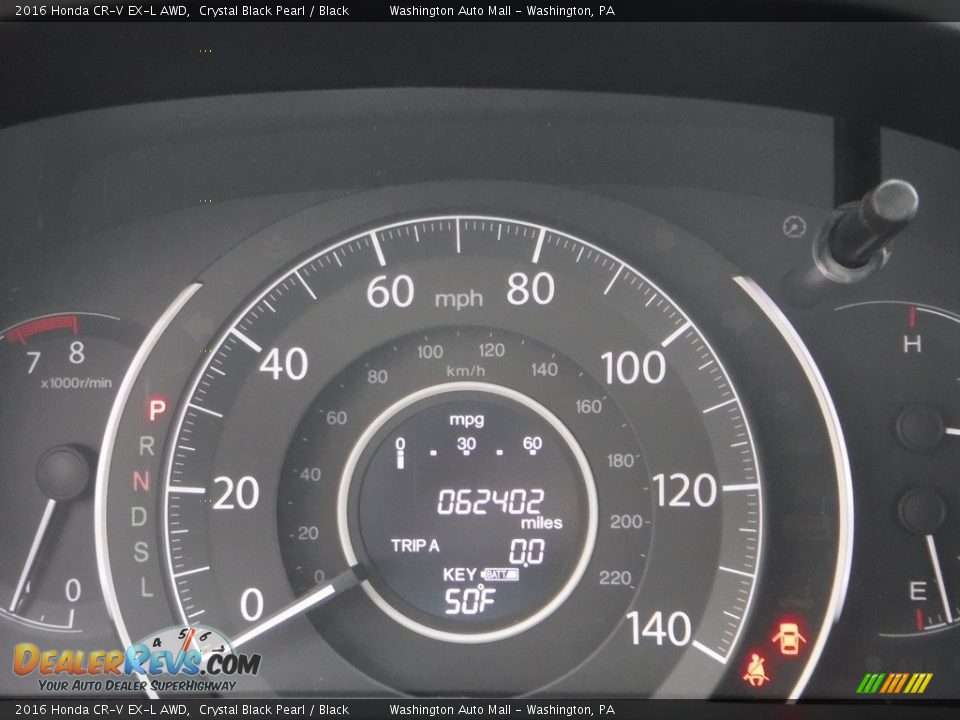 2016 Honda CR-V EX-L AWD Crystal Black Pearl / Black Photo #32