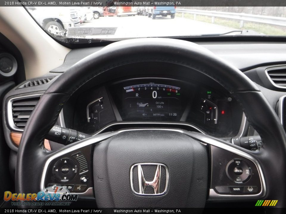 2018 Honda CR-V EX-L AWD Molten Lava Pearl / Ivory Photo #5