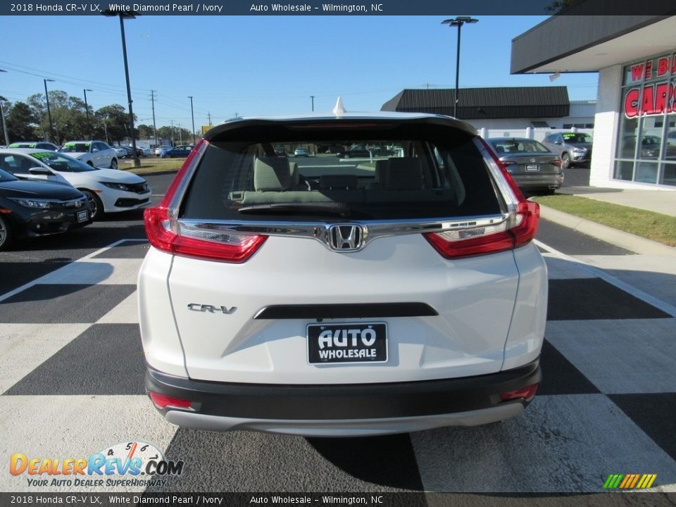 2018 Honda CR-V LX White Diamond Pearl / Ivory Photo #4