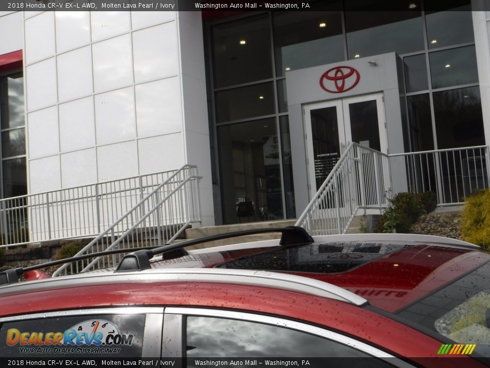 2018 Honda CR-V EX-L AWD Molten Lava Pearl / Ivory Photo #9