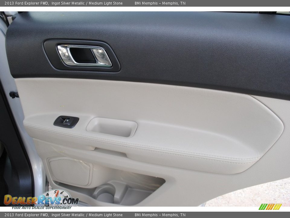 2013 Ford Explorer FWD Ingot Silver Metallic / Medium Light Stone Photo #21