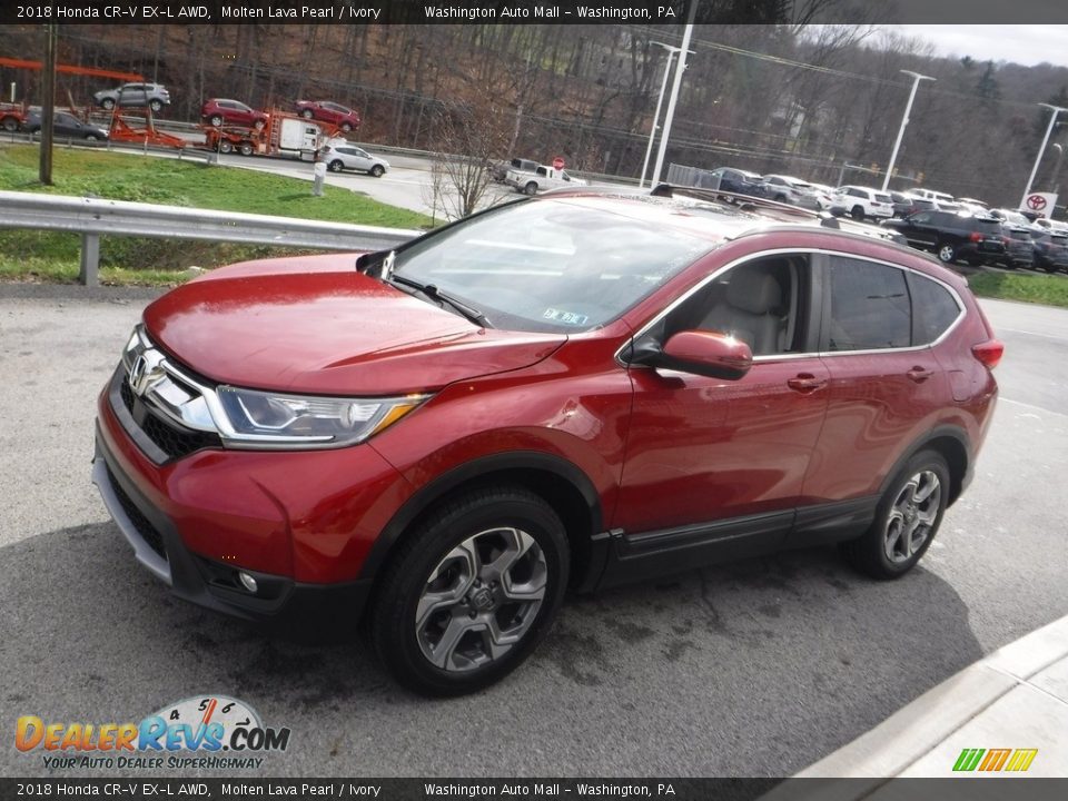 2018 Honda CR-V EX-L AWD Molten Lava Pearl / Ivory Photo #11