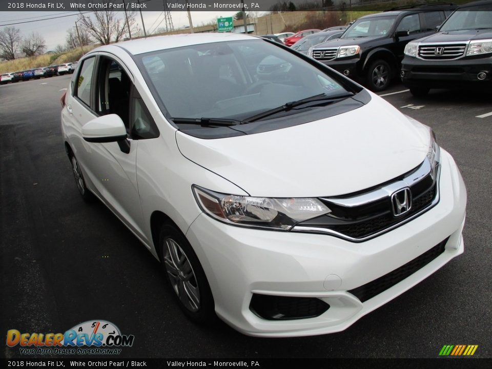 2018 Honda Fit LX White Orchid Pearl / Black Photo #7