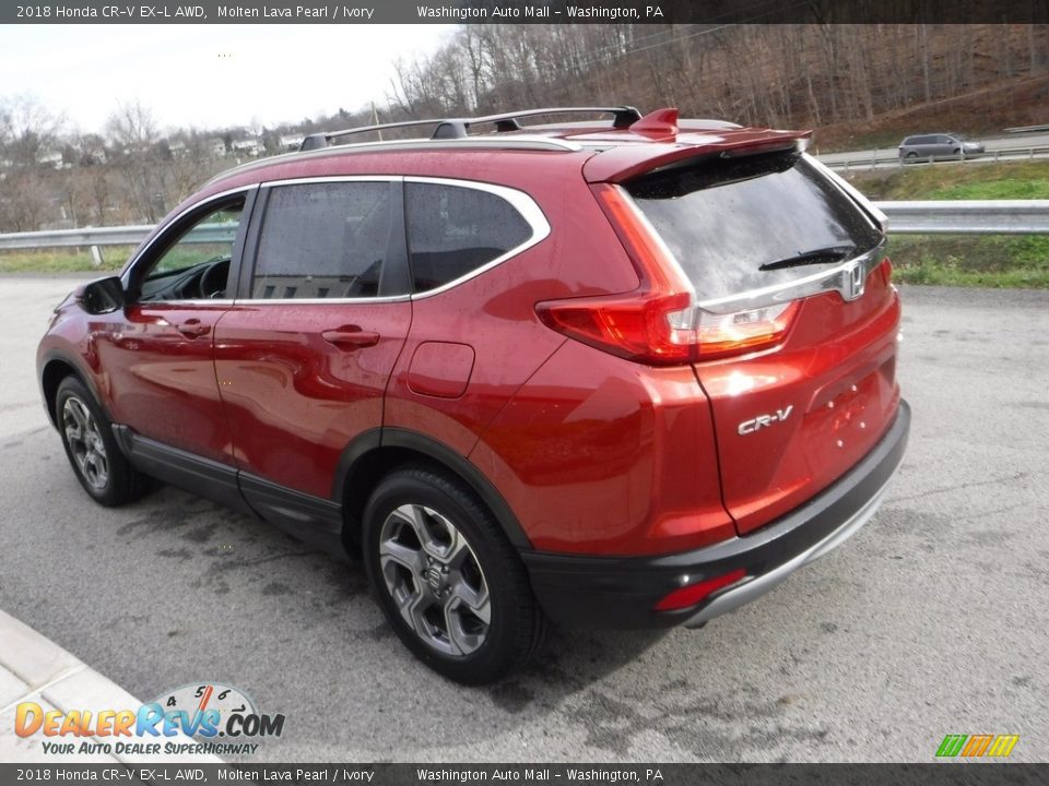 2018 Honda CR-V EX-L AWD Molten Lava Pearl / Ivory Photo #12