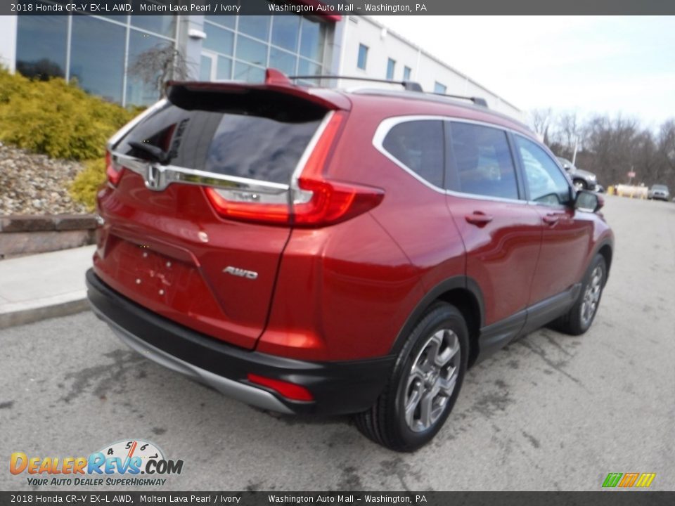 2018 Honda CR-V EX-L AWD Molten Lava Pearl / Ivory Photo #14