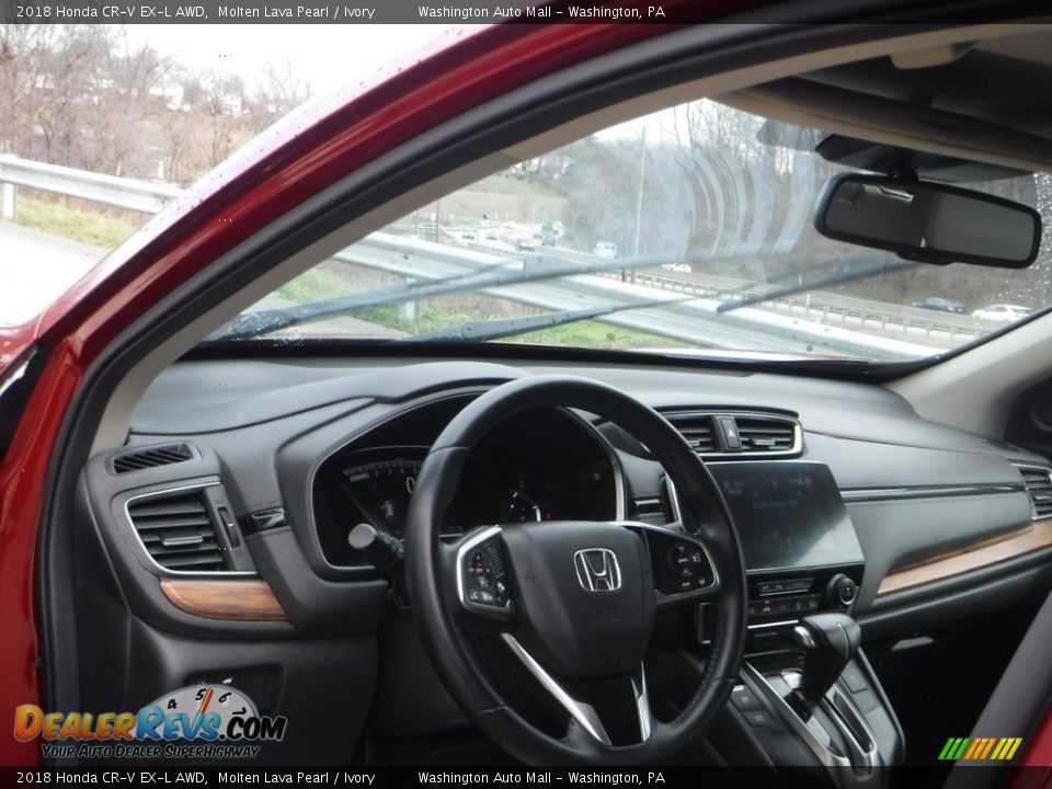 2018 Honda CR-V EX-L AWD Molten Lava Pearl / Ivory Photo #17