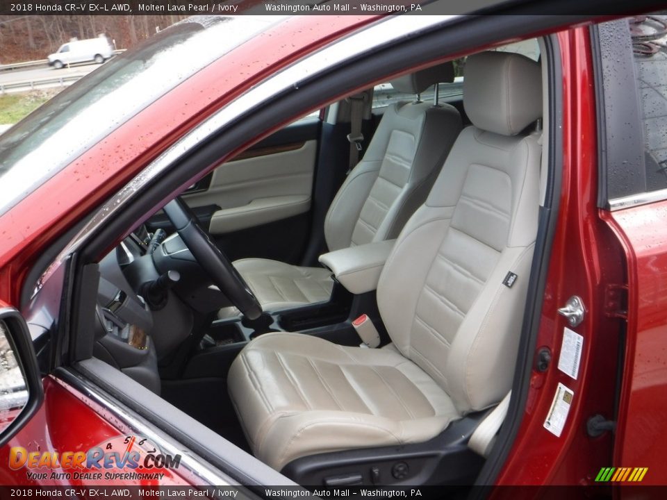 2018 Honda CR-V EX-L AWD Molten Lava Pearl / Ivory Photo #18
