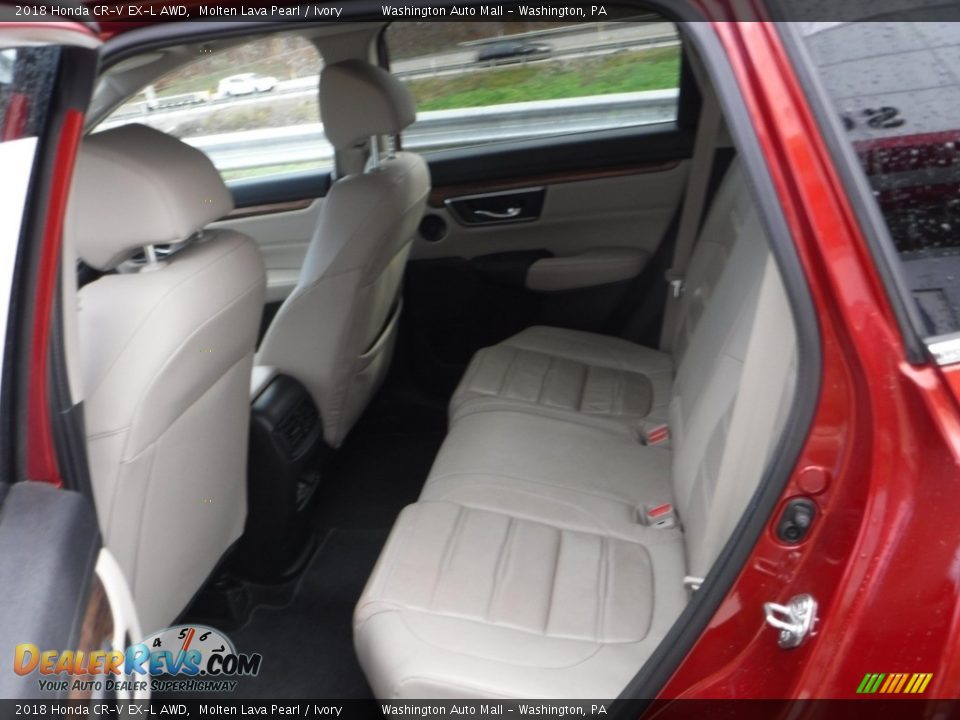 2018 Honda CR-V EX-L AWD Molten Lava Pearl / Ivory Photo #21