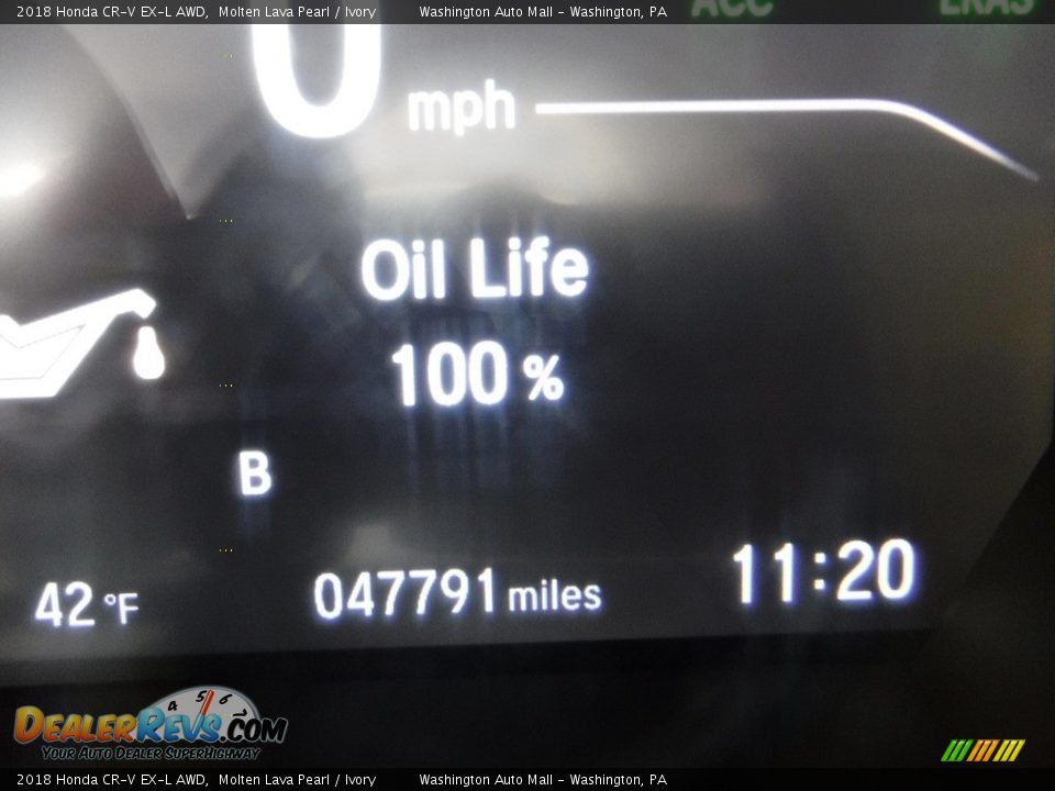 2018 Honda CR-V EX-L AWD Molten Lava Pearl / Ivory Photo #27