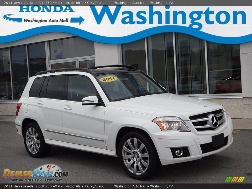 2011 Mercedes-Benz GLK 350 4Matic Arctic White / Grey/Black Photo #1