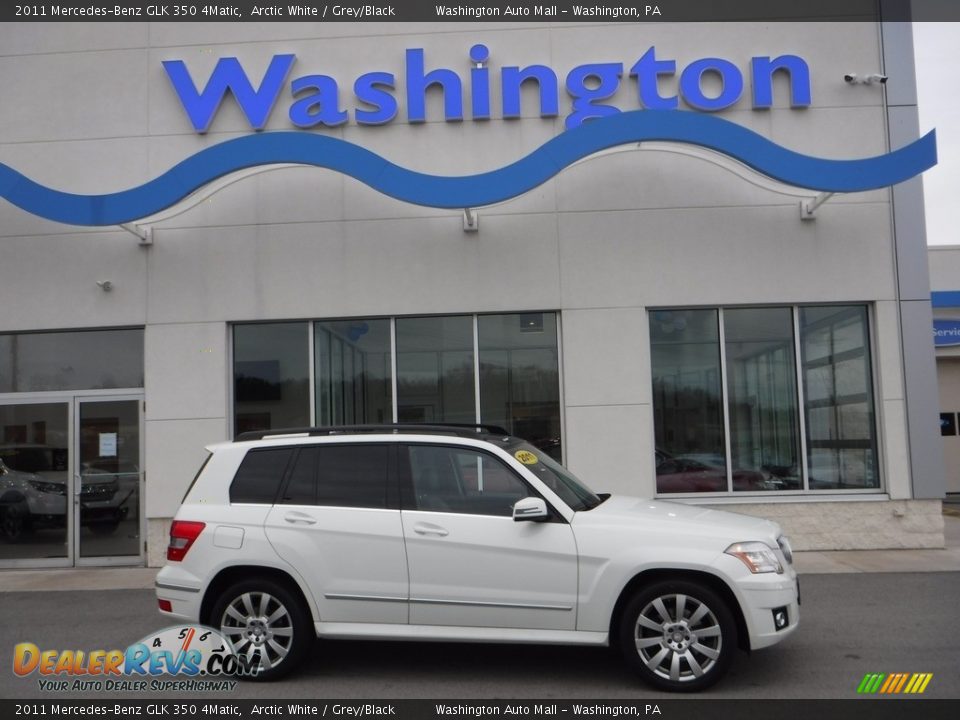 2011 Mercedes-Benz GLK 350 4Matic Arctic White / Grey/Black Photo #2